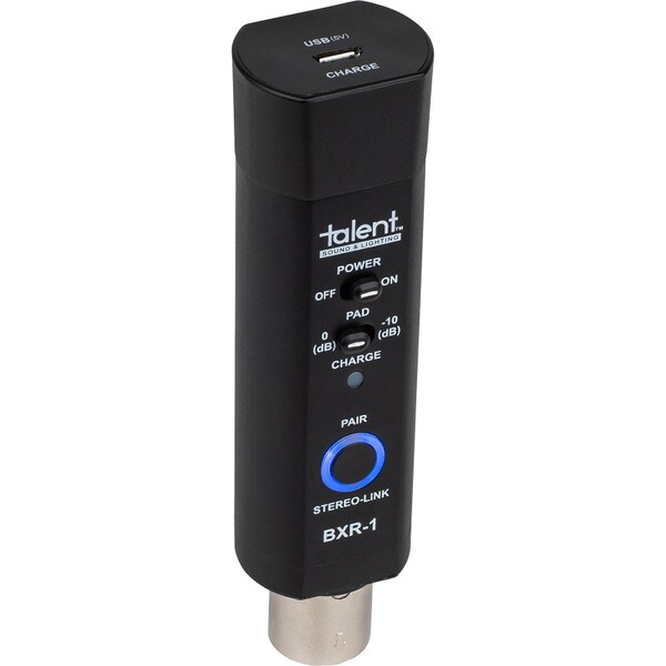 Main product image for Talent BXR-1 XLR Bluetooth Audio Receiver with Rechar240-937